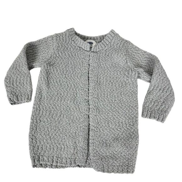Old Navy Girls Gray Coatigan Size 4T Open Front Long Cardigan - Picture 1 of 5